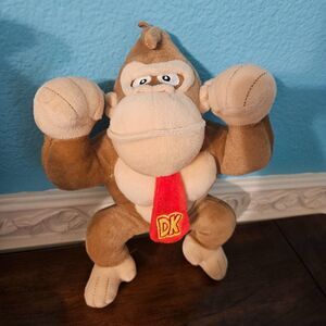 DK Donkey Kong Plush Doll Stuffed Toy Official Licensed Nintendo Super Mario